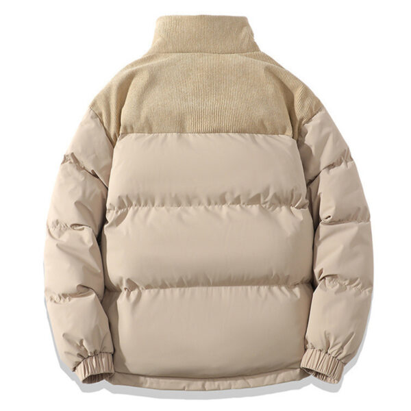 Winter Stand Collar Contrast-colored Coat - Image 3